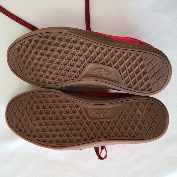 Vans Pro Size 8 men Red suede Skater shoe UltraCush - Picture 6 of 7